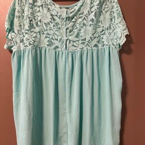 Torrid teal blouse.